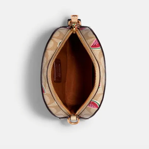 Coach Mini Serena Crossbody in signature canvas with Watermelon print - Picture 12 of 13